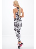 White leggings with black patterns H0060 - Online store - Boutique